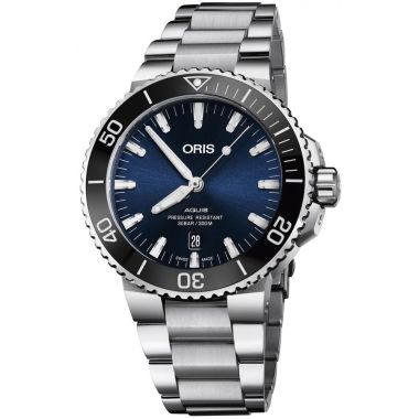 Oris Aquis Date Blue Dial Watch 43.5mm