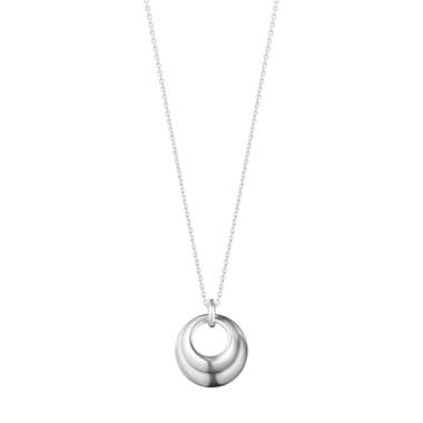 Georg Jensen Curve Pendant Necklace, Sterling Silver