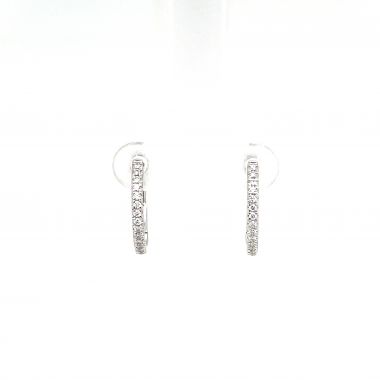Diamond 0.20ct Hoop 18ct Earrings