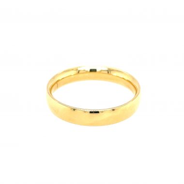 18ct Yellow Gold 4mm Medium Traditional Court Wedding Ring