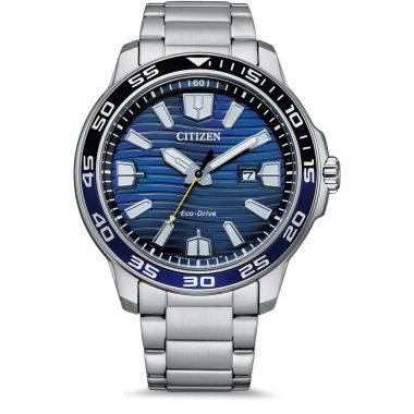 Citizen Eco-Drive Sports Blue & Black Watch 45.5mm