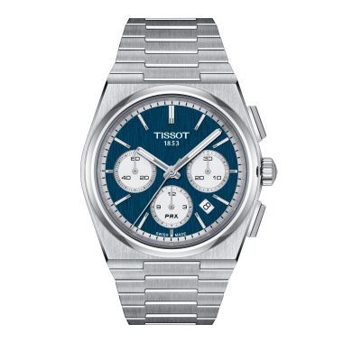 Tissot PRX Automatic Chronograph Blue & White Watch 42mm T1374271104100