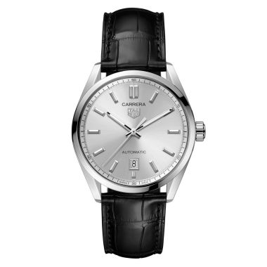 Tag Heuer Carrera Date Automatic Grey Leather Strap 39mm WBN2111.FC6505