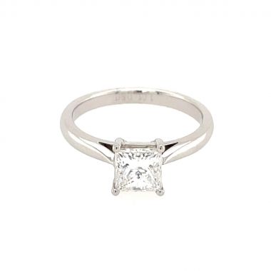 Platinum 1.01ct Princess Diamond Ring